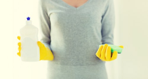 Dust and allergens being removed from a mattress surface