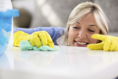 Experienced Osterley carpet cleaners treating high-traffic flooring areas